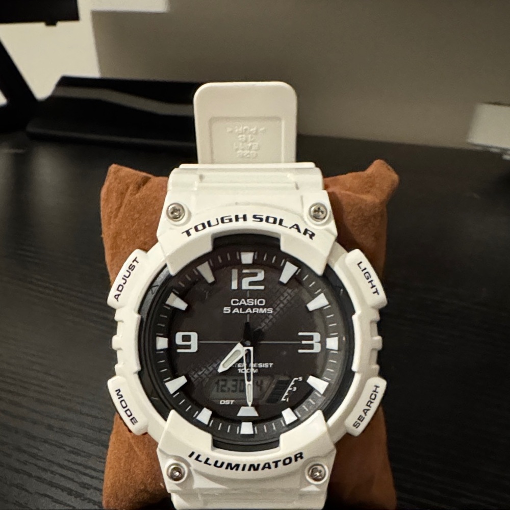 Casio Tough Solar Black and White Watch